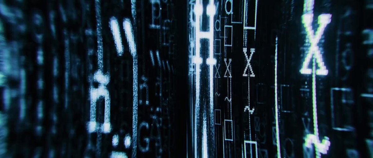 代表区块链与 AI 集成的数字代码可视化