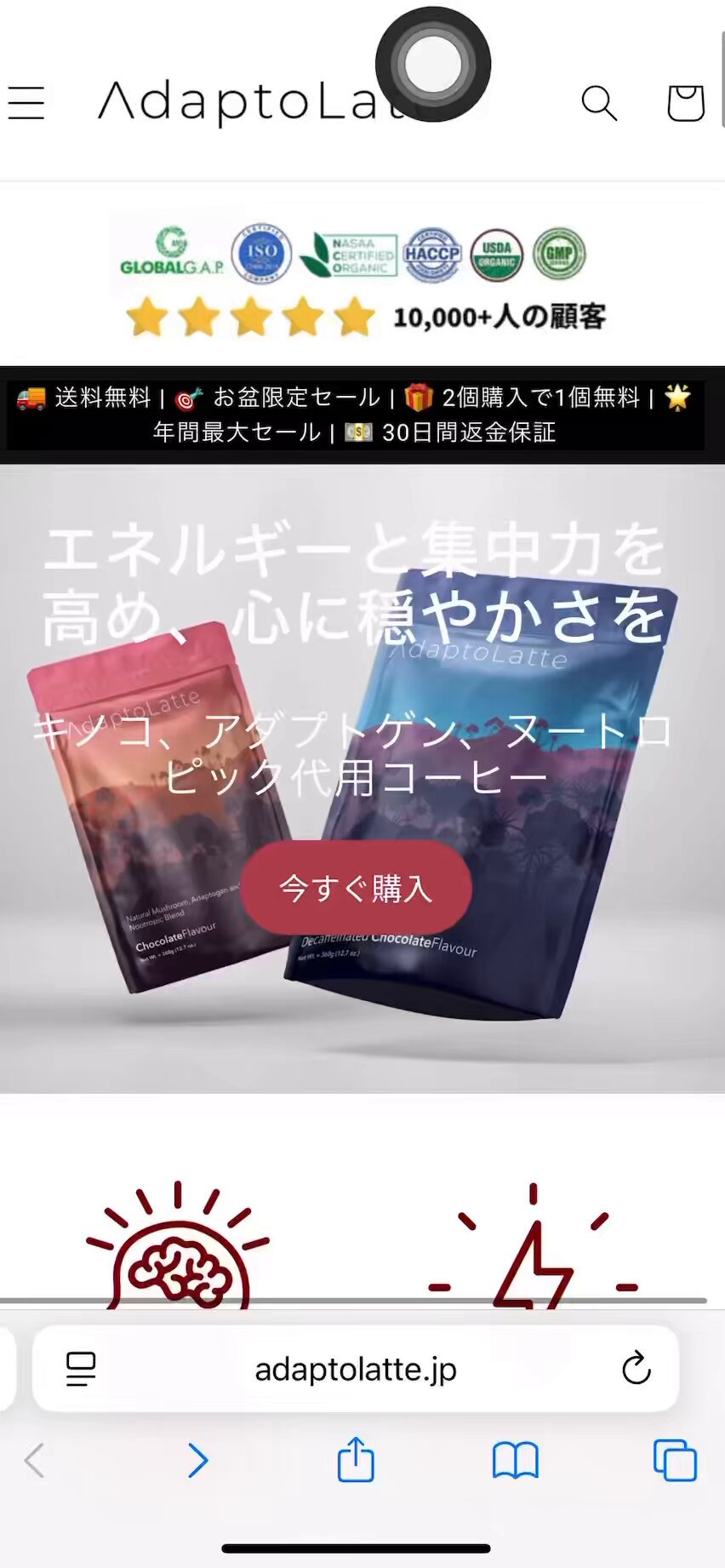 【まめちゃん様フォロー割適応価格】★ アダプトラテ 360g +おまけ12g まめちゃん様フォロー割適応価格】☆ アダプトラテ トラベル