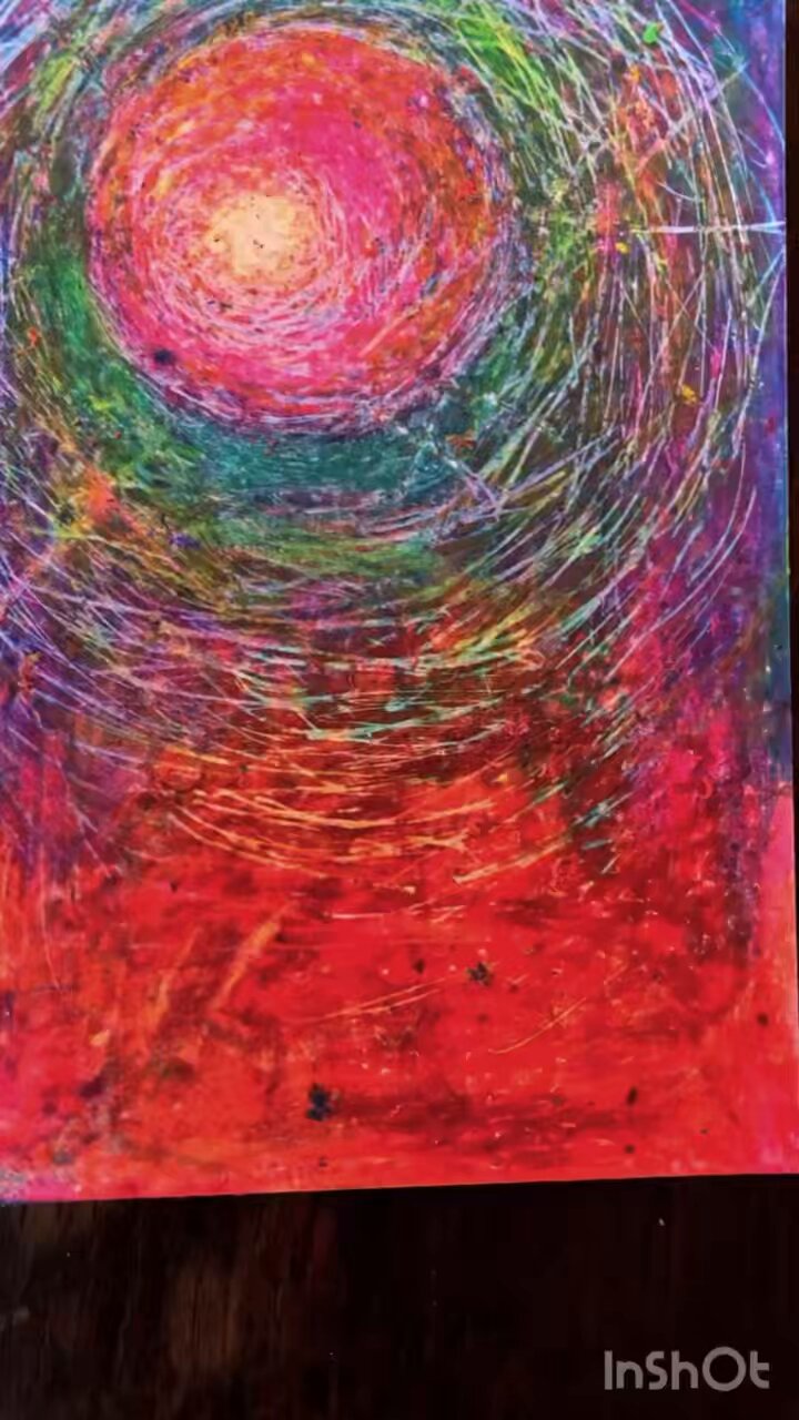 絵画、まあるい色と輝き Shine on you crazy diamond.