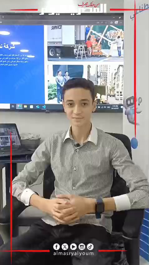 أصغر مطور في مجاله.. طالب ثانوي من أسيوط يصمم مواقع ويب ويبيعها خارج مصر. تصوير: مدحت عرابي 