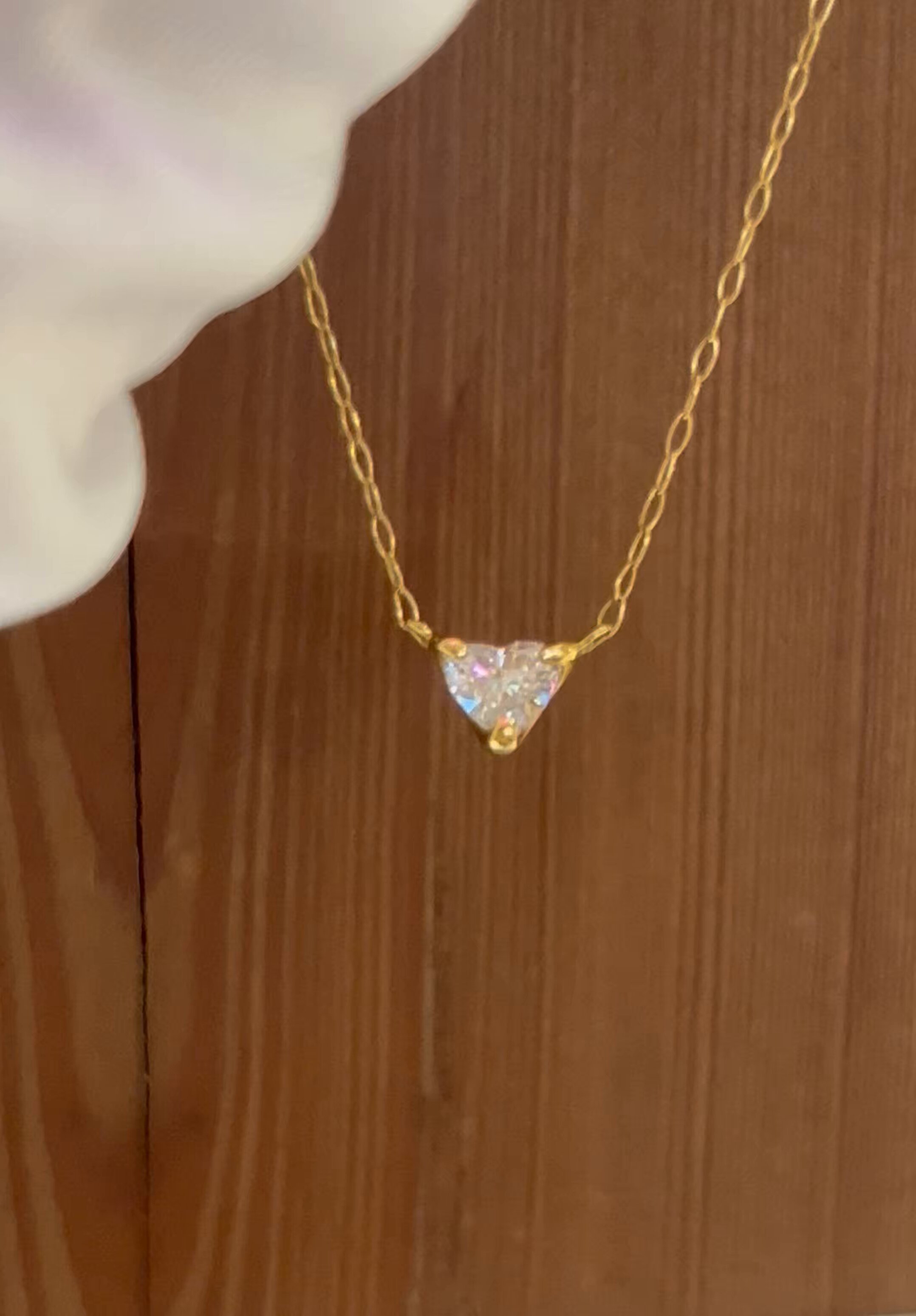 かほ♡ハートシェイプ♡ダイヤモンドネックレス グラフ ［飯能本店］GRAFF 0.74ct ハートシェイプ ダイヤモンド