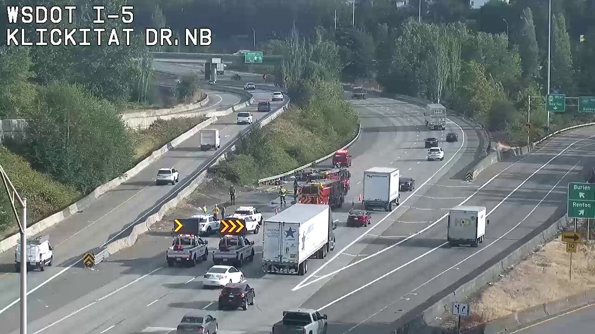 Cleared: I-405 गैस पर उत्तर की ओर I-5 पर यह घटना
