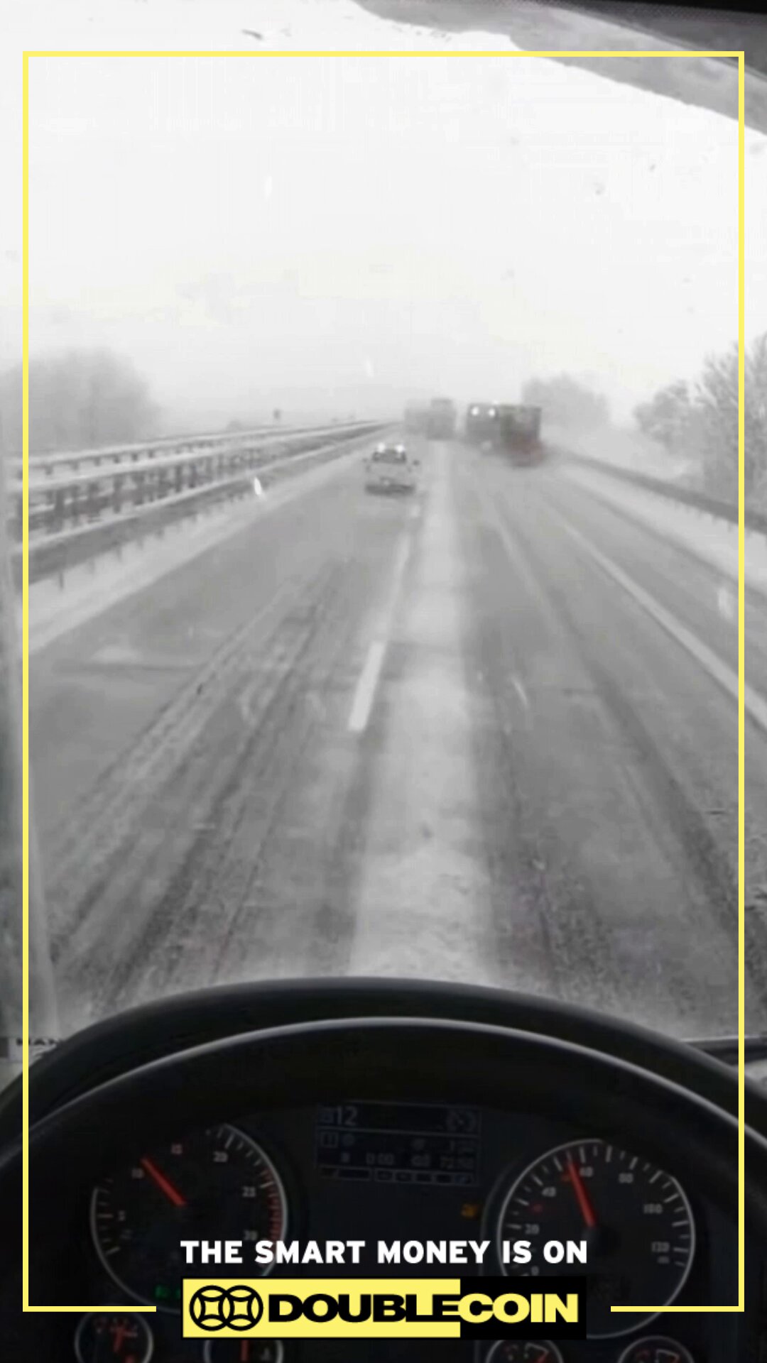 Image for the Tweet beginning: ❄️ When winter roads get