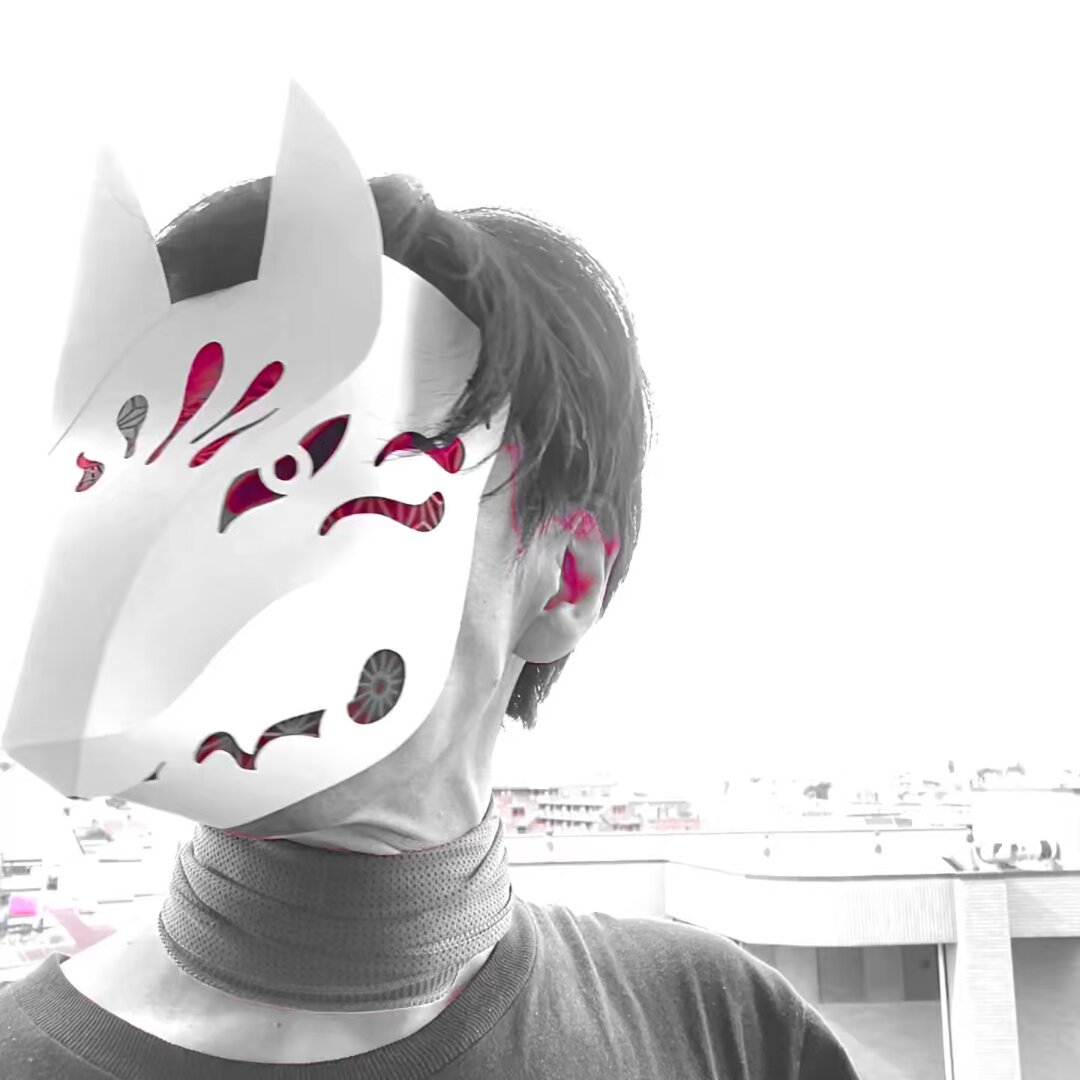 一点物】仮面 マスク 被り物 仮面屋おもて インテリア Kamenyaomote