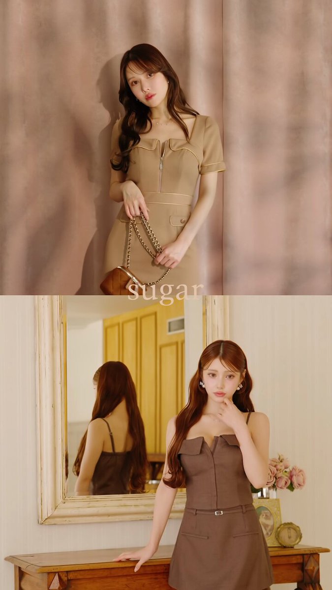 sugar ドレス XSサイズあり【PURESS/ピュアレス】ボタン/ タック/ レース
