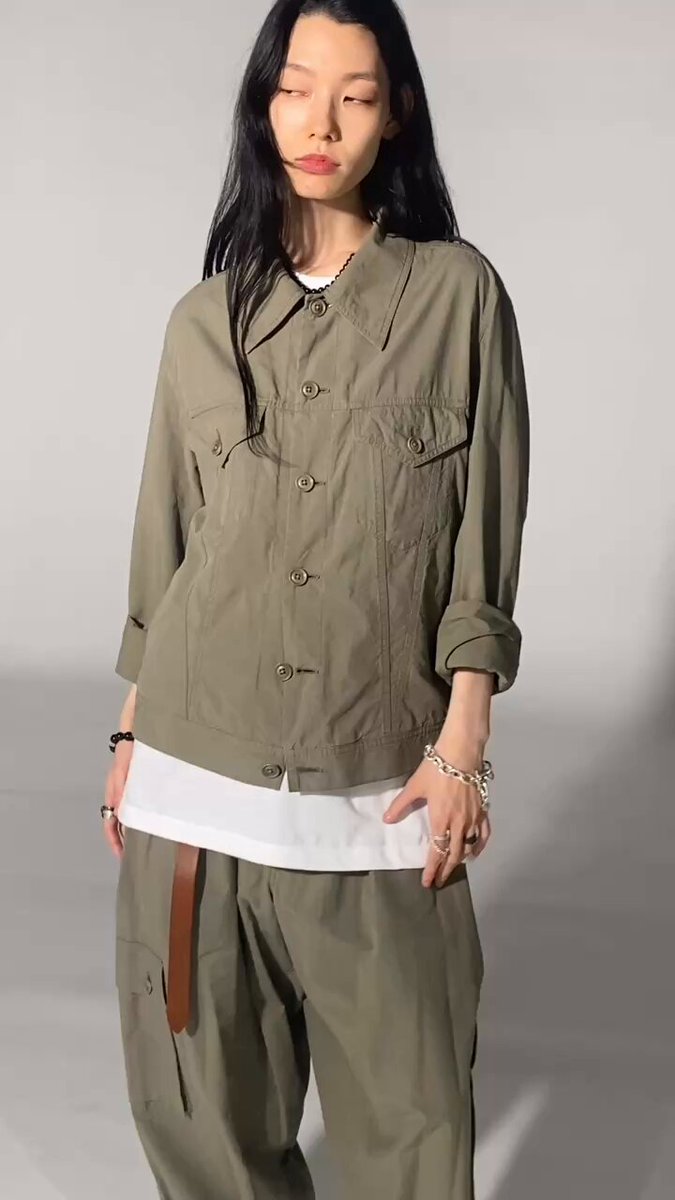 【Yohji Yamamoto】S´YTE ミリタリーテイストオールインワン S'YTE TOP | Yohji Yamamoto (ヨウジヤマモト) Official Site