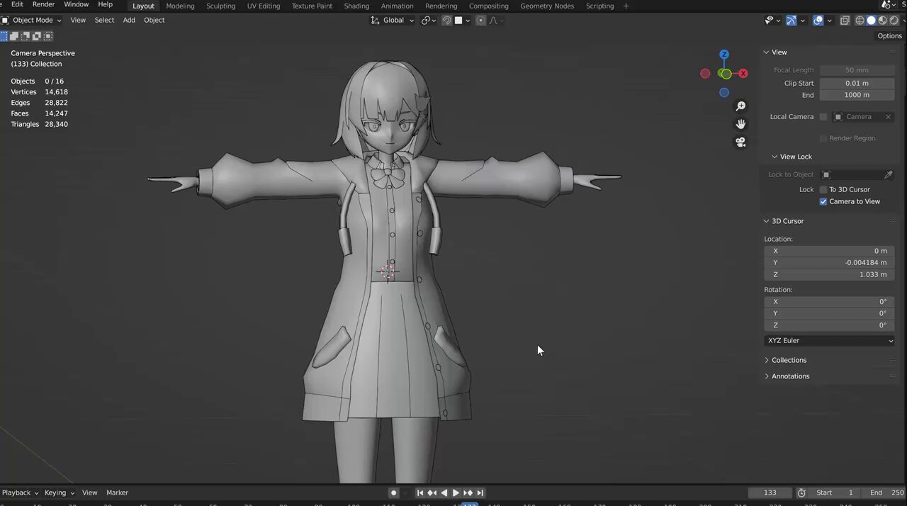 【おっこん】Blenderでアニメ絵キャラクターを作ろう！前編後編セット Blenderでアニメ絵キャラクターを作ろう！モデリングの巻 | マイ