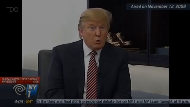 I’m reposting this 2008 clip that Trump really, REALLY doesn’t want circulating. It’s him gushing...