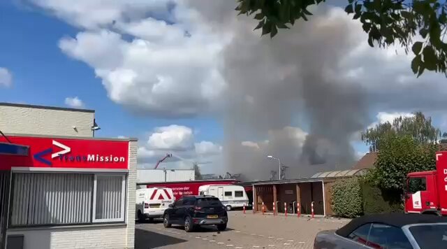 Brand op industrieterrein in Veenendaal