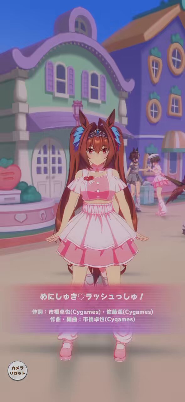 ♡ ゆっき りぼん付きヨークフレアフラワープリントシャーリングワンピース
