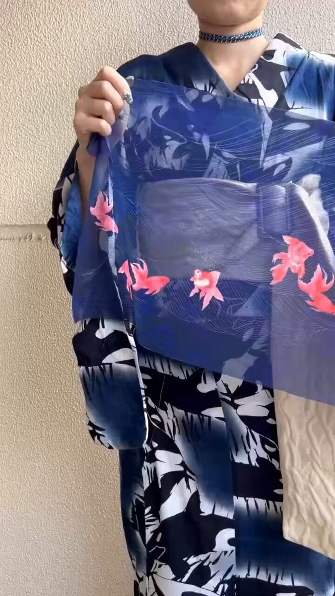 レア❣️和風館×芝崎るみ 王冠ネコ柄浴衣 美品✨RUMIX★ルミロック 猫 完売 Rumi Rock ゆかたコレクション2016 後編｜Rumi Rock