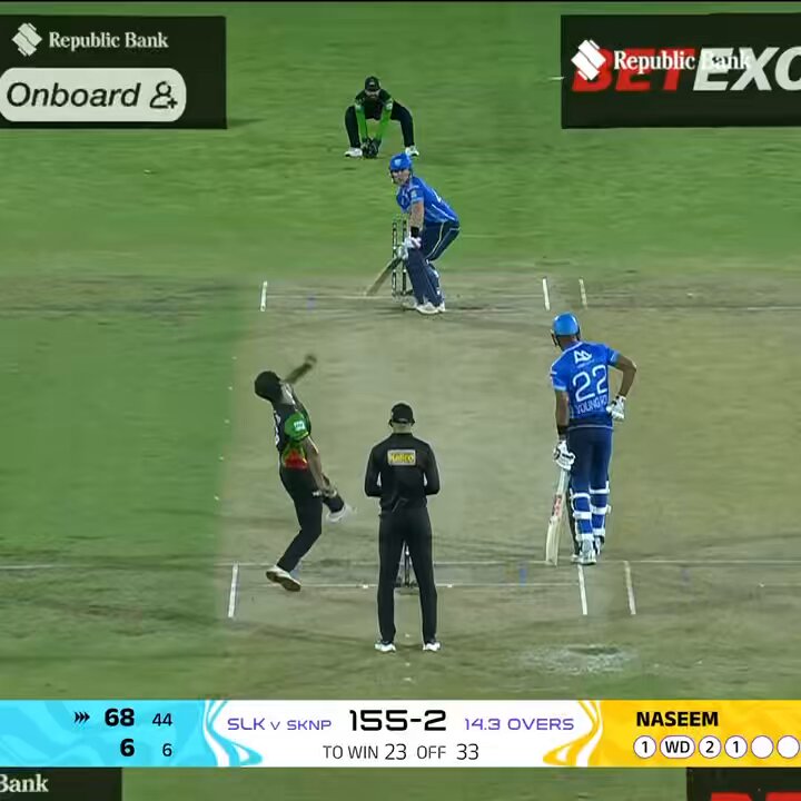 Rocket ball sends leg stump Picture