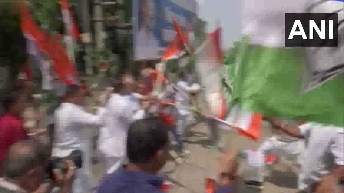BJP and Congress workers clash Picture