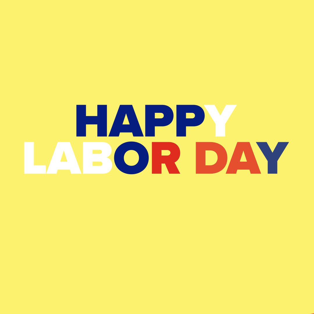 Image for the Tweet beginning: 🇺🇸 Happy Labor Day Weekend!