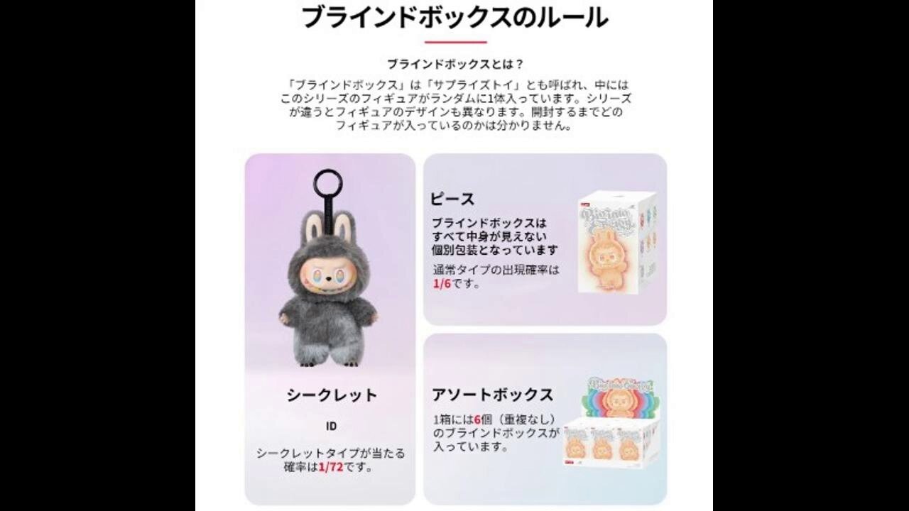 POP MART Big into Energy ブラインドボックス6個入り② LABUBU