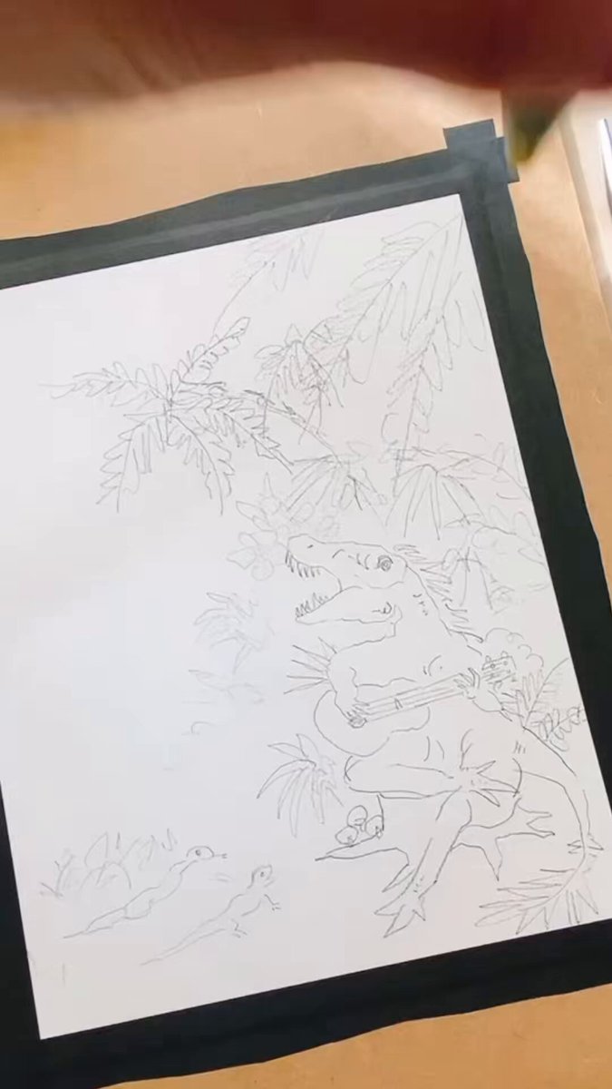 ニ*ノ様 原画 キャンバス C-REX 抽象画 恐竜 #146 恐竜画家CAN（きゃん）🦖 (@dinocan2018) / X