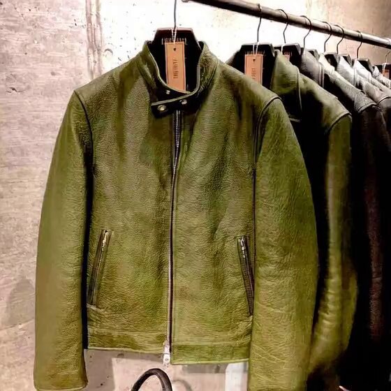 R4G ／ Fate レザージャケット 値下げ】ssstein 25SS 【SHRUNK LEATHER ZIP SHORT JACKET