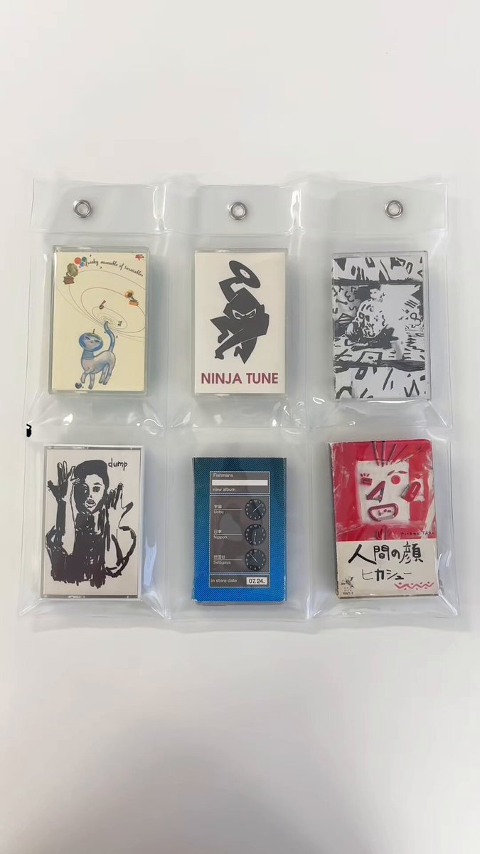 面影歪 タワレコ コラボ 10点set お気に入りのカセットテープのジャケットを飾れる カセットウォール