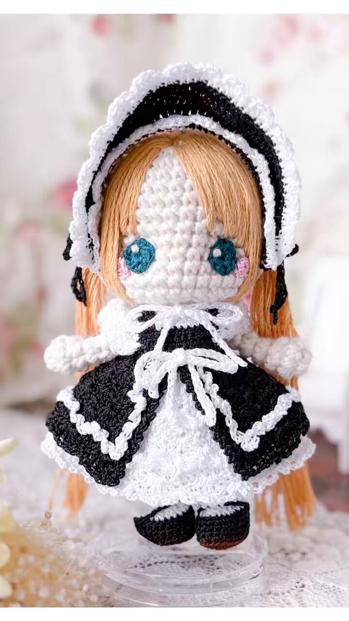 d*3様 お花付き！あひるさんの編みぐるみキーホルダー〇 d*3