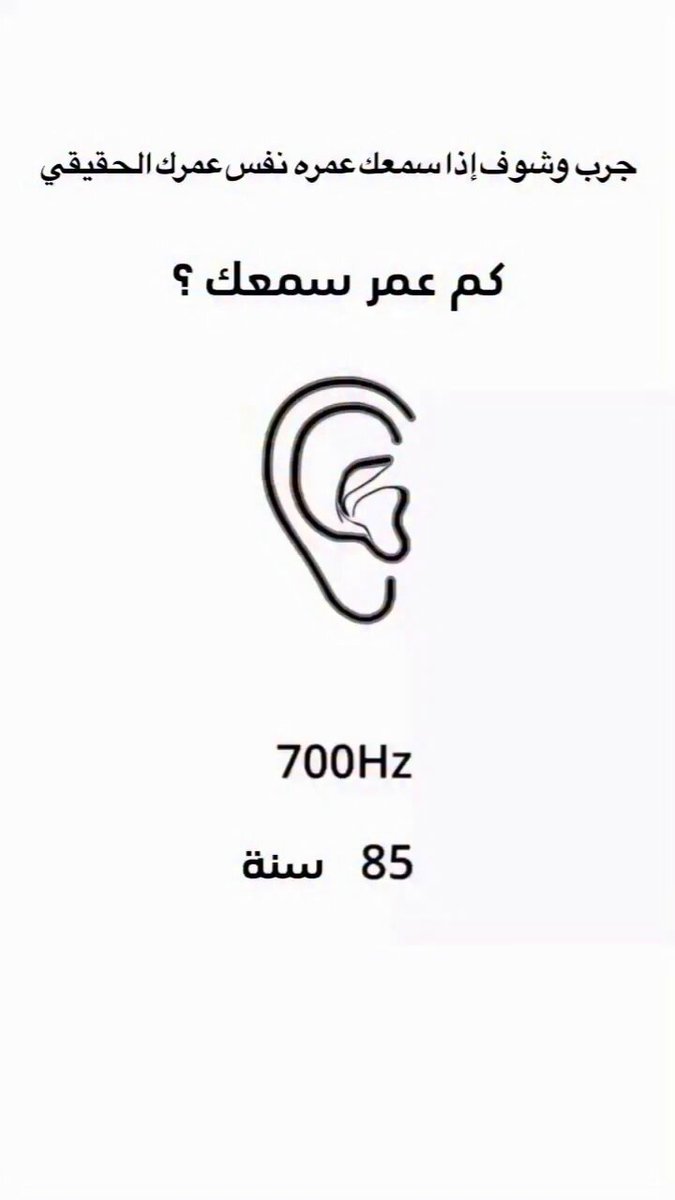 كم عمر سمعك ؟ 