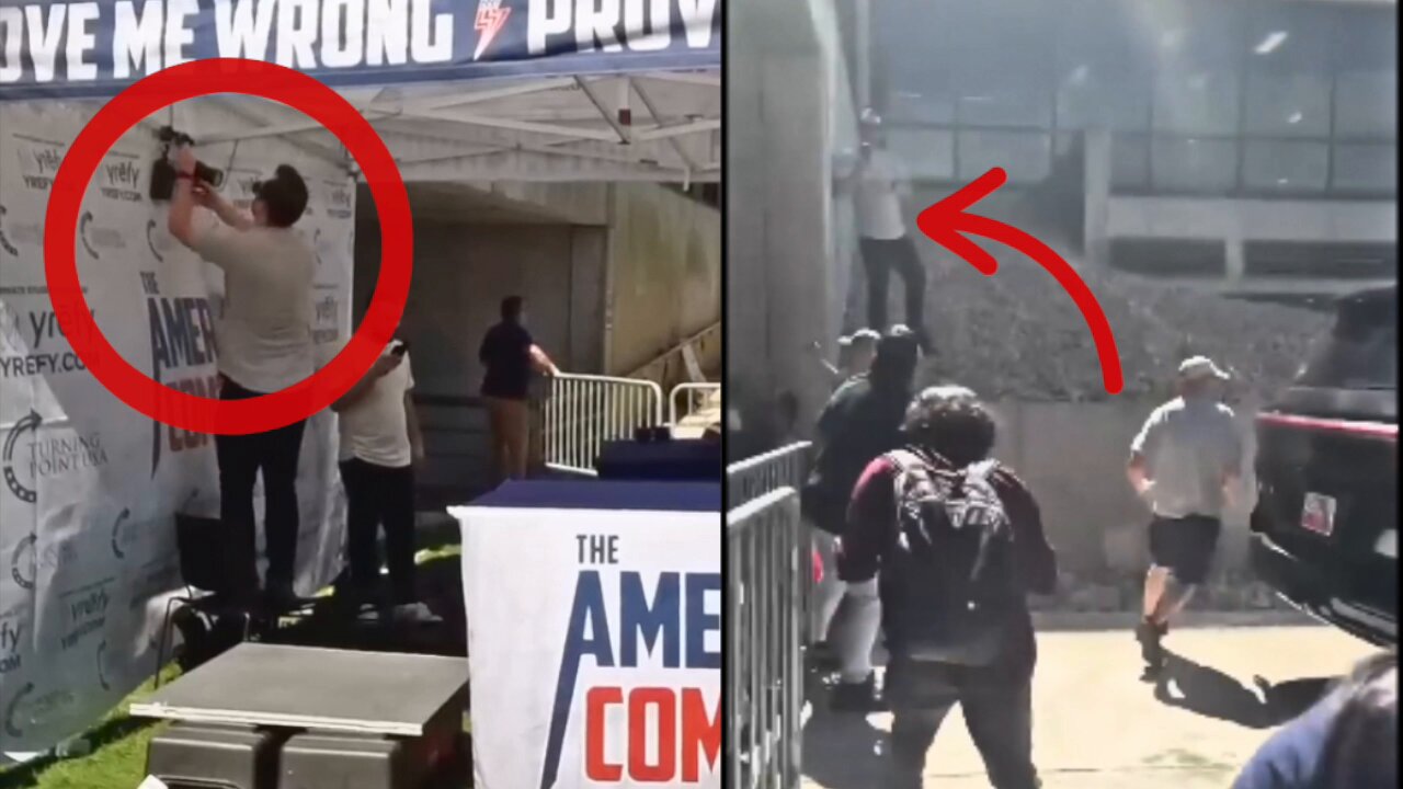 HustleBitch on X: "🚨 THIS IS NOT GOOD. 🚨 Before standing on the very  chair Charlie Kirk was sitting in when he was assassinated...and before  removing the video camera and footage from