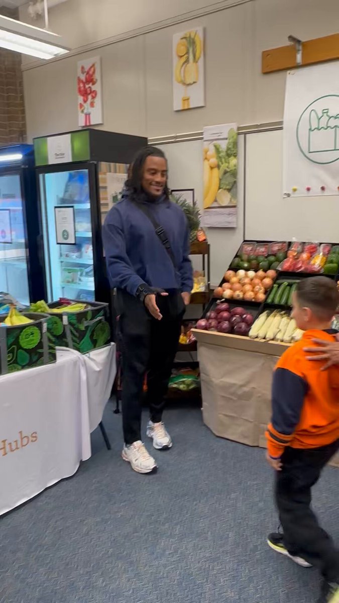 Nik Bonitto handing out healthy and fresh food to families at the Denver Public Schools Community Hub

This family almost named their newborn Bonita because of Nik. 