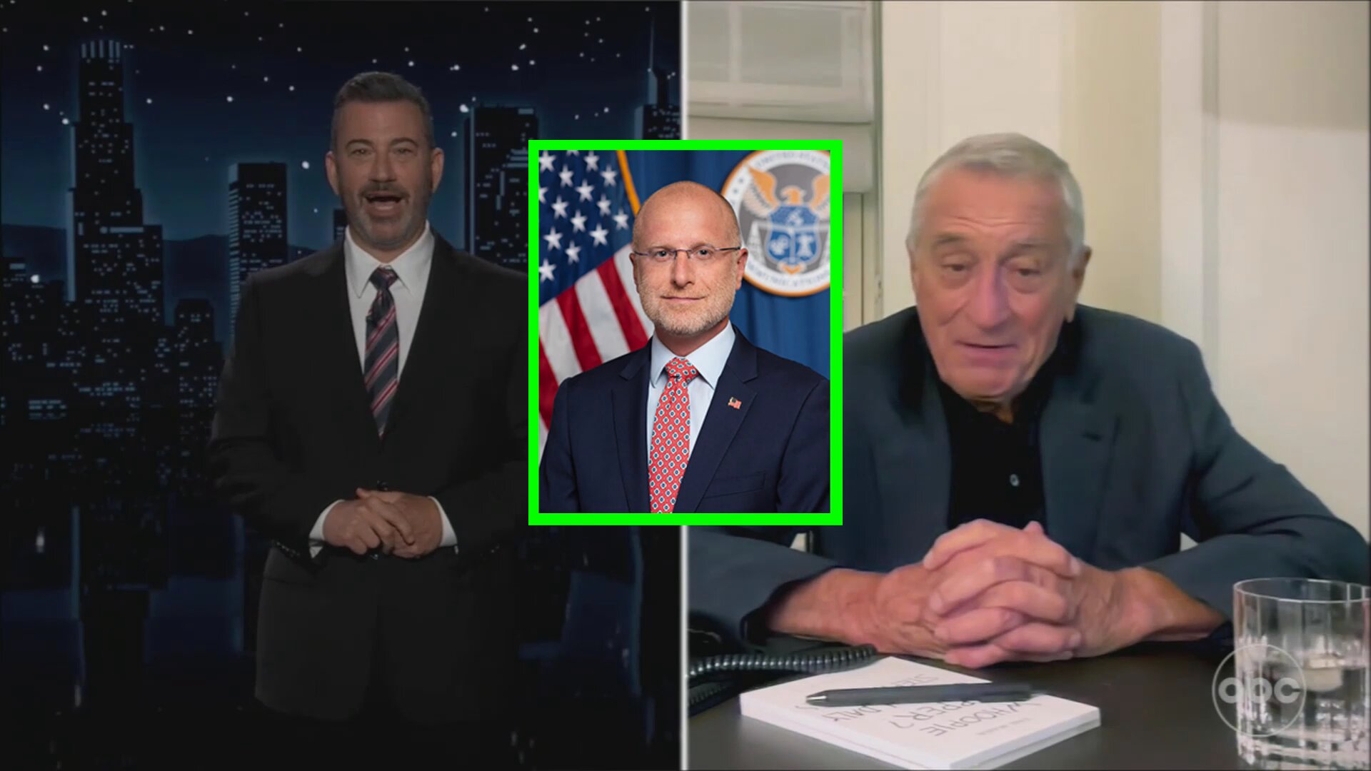 Vigilant Fox 🦊 on X: "Robert De Niro, as the FCC chairman, explains to Jimmy Kimmel how “free speech” works now. DE NIRO: “Speech, it ain't free no more.” KIMMEL: “It's not