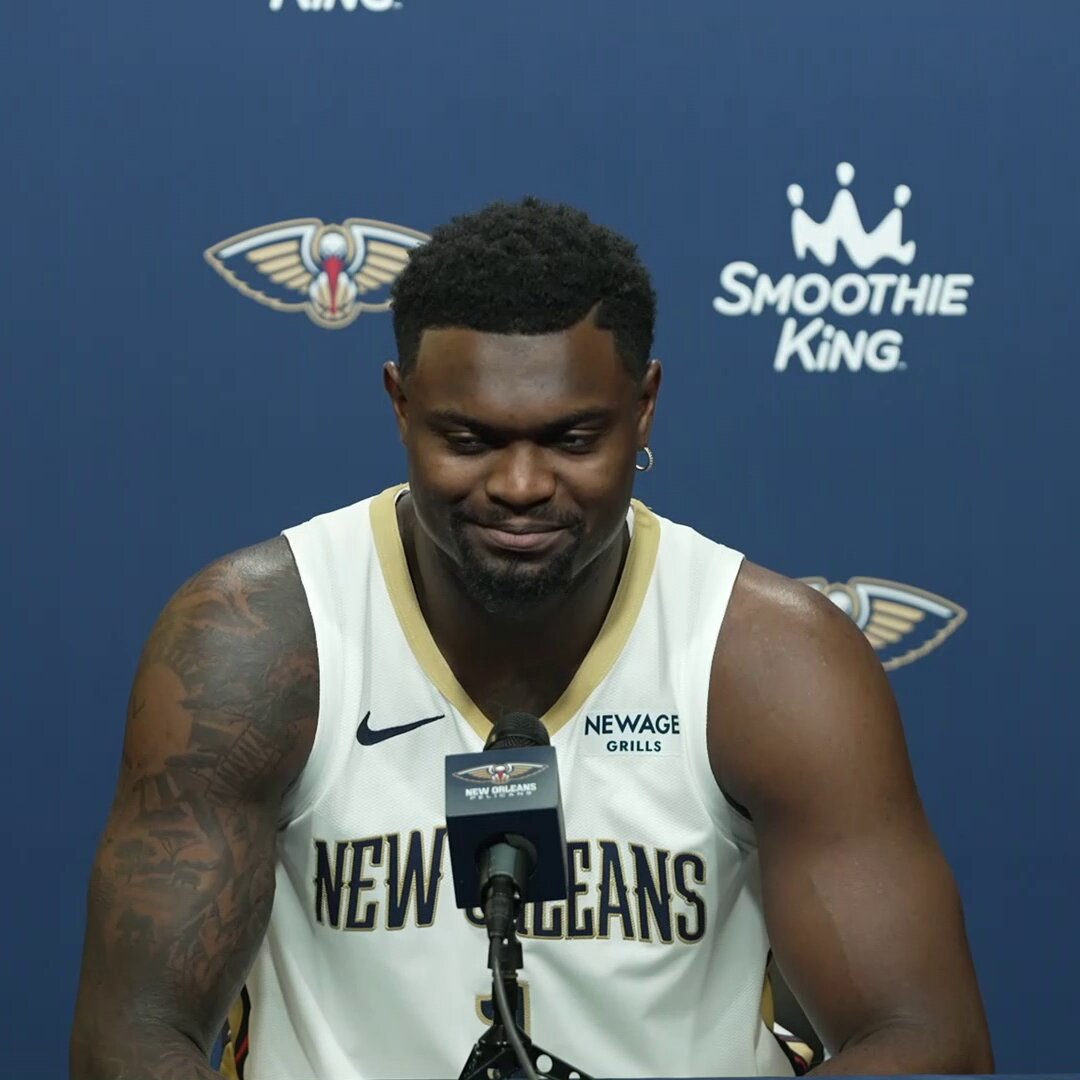 "We see the game in similar ways a lot."

Zion Williamson on his bond with NBA legend & @PelicansNBA executive Joe Dumars! 