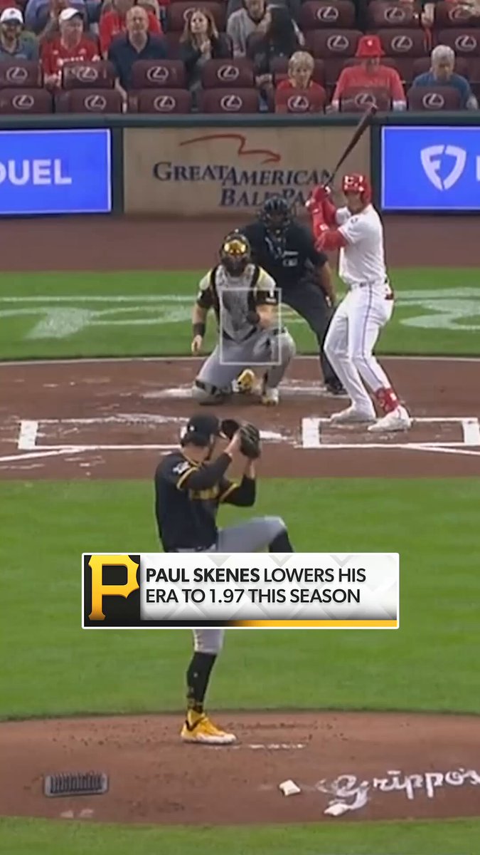 Paul Skenes lowered his ERA to under 2.00 this season! 🤯

Skenes struck out seven across six scoreless innings tonight 🔥 
