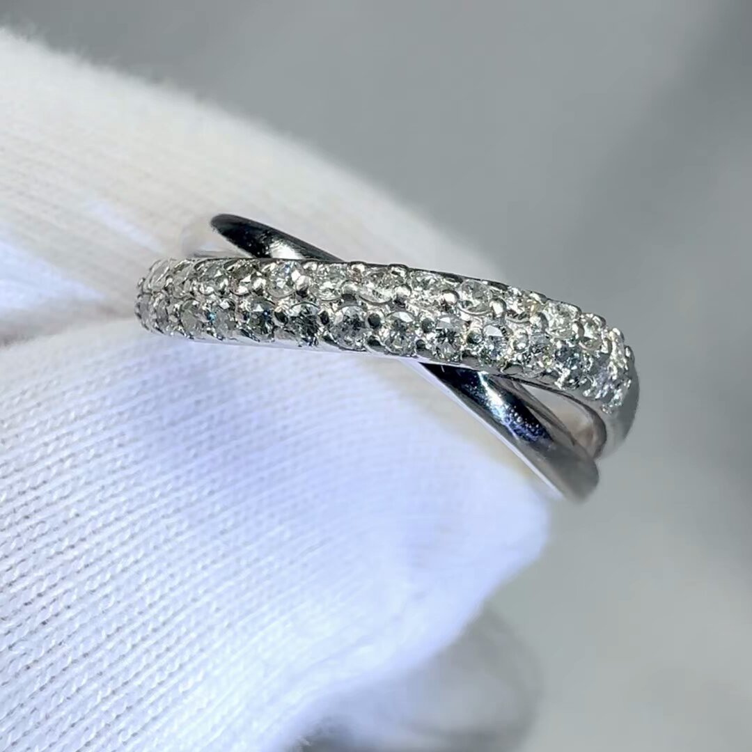 よしこ ダイヤモンドリング Pt900 小寺智子 ダイヤモンドVSクラス 0.27ct 4号 ピンキー