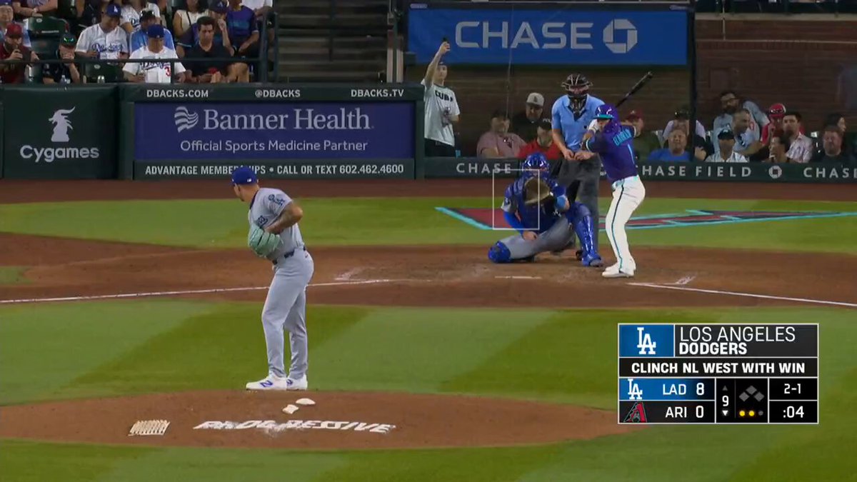 A shutout to secure the NL West Division title! 