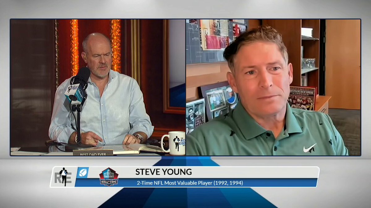 "I'm a believer in Russ. ... How he plays the game is pretty efficient and pretty smart and pretty effective."

HOF QB @SteveYoungQB shares his thoughts on Russell Wilson on the @RichEisenShow. 