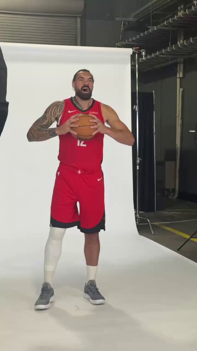 Steven Adams is HYPED at Rockets Media Day 🗣️ 