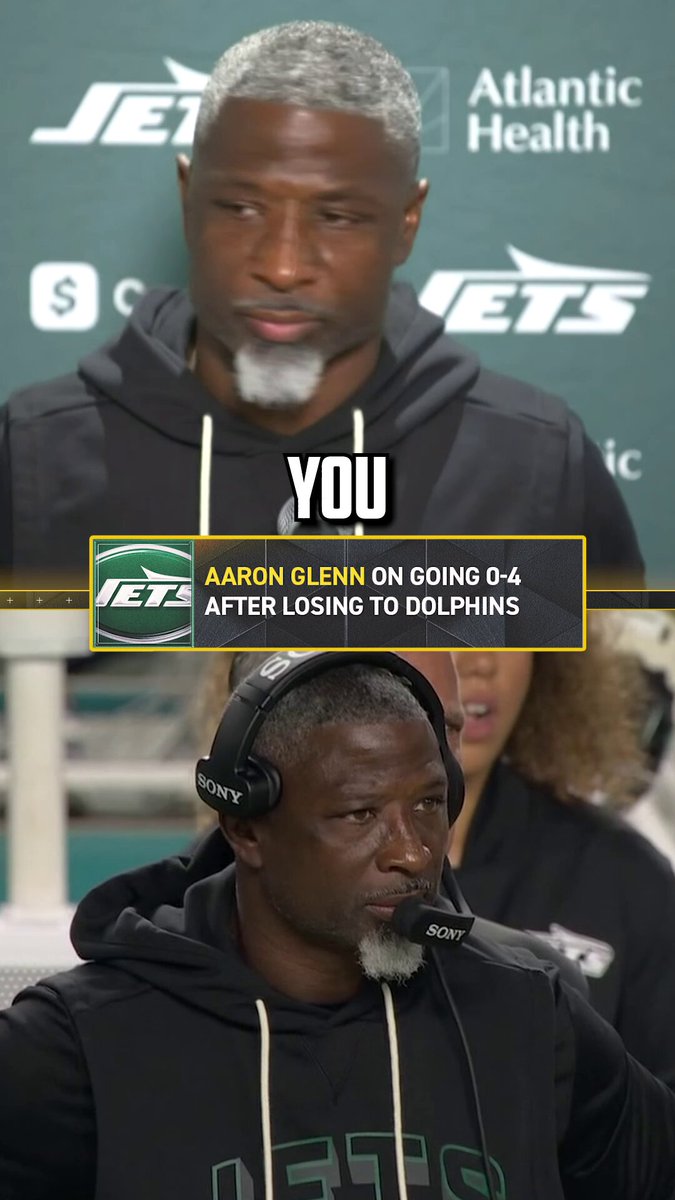 #Jets HC Aaron Glenn on his team's 0-4 start: 
