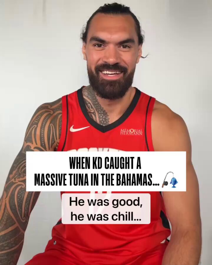 When Steven Adams and KD caught a massive Tuna...

Steven's reaction: 😃
Kevin's reaction: 🥱 