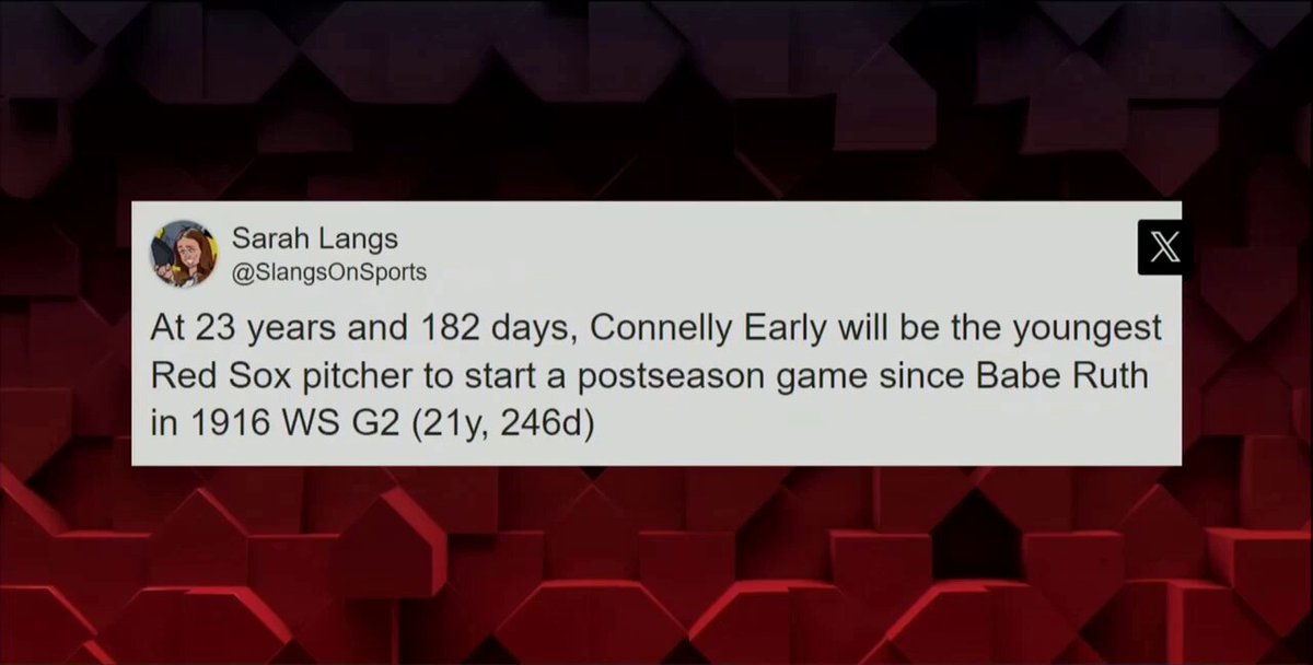 Connelly Early has a 36.7 K% in his first four MLB starts ⛽️

#MLBTonight breaks down the Red Sox rookie's pitch mix ahead of his pivotal Game 3 start. 