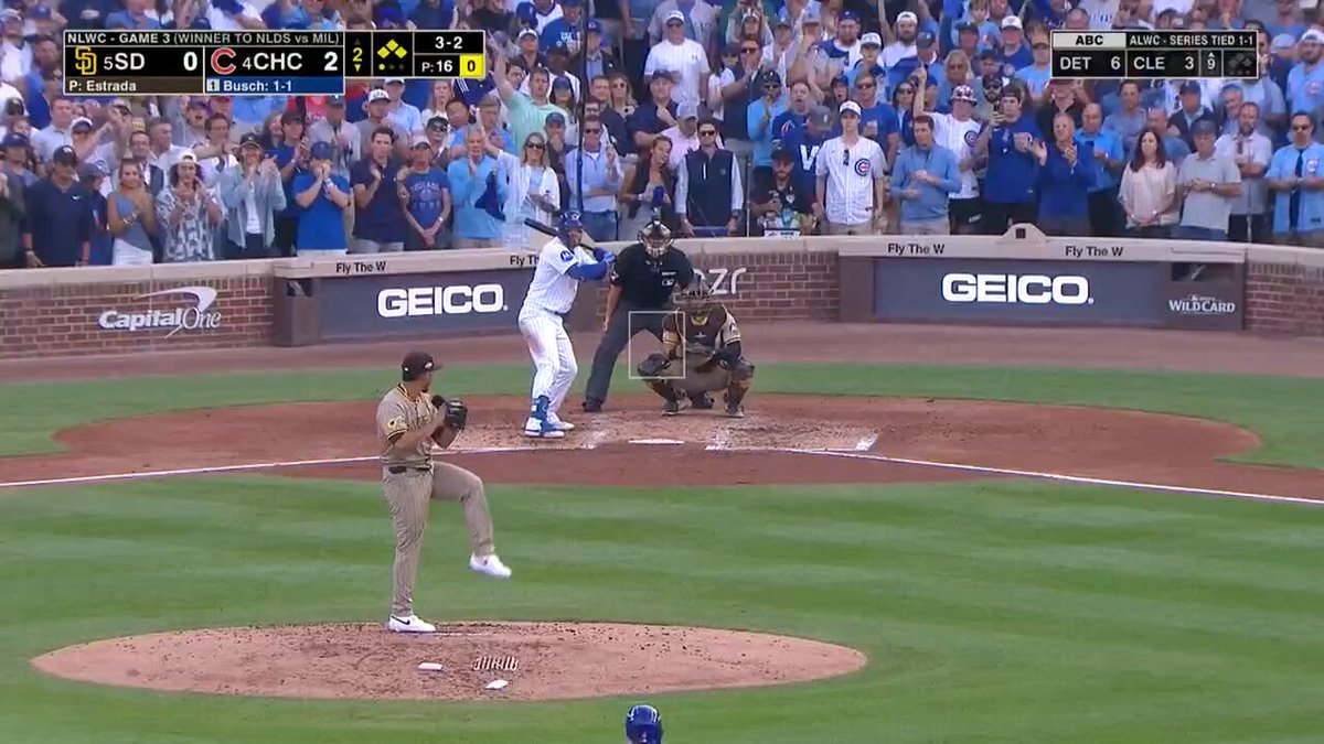 The @Padres limit the damage with a timely double play! #Postseason 