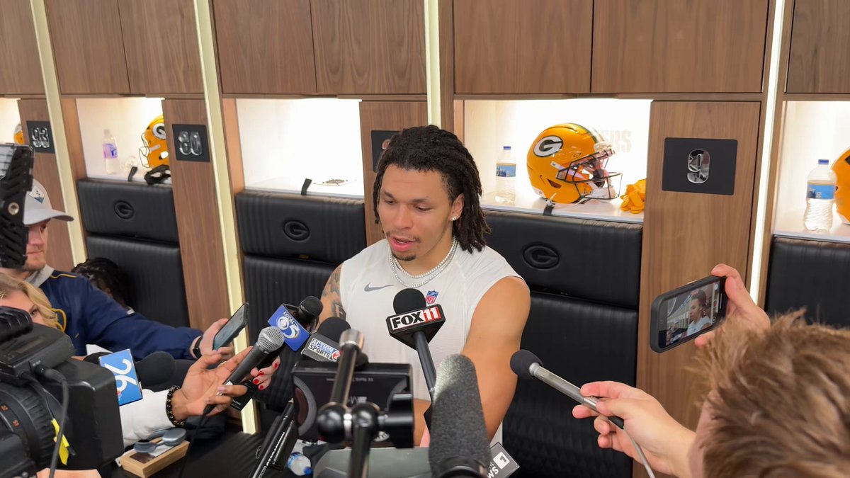 Christian Watson said he felt 100% practicing today. Still has some rust to knock off after nine months away.

“Obviously I was super anxious to just be able to get back to football. It meant a lot to me to be able to get out there.” 