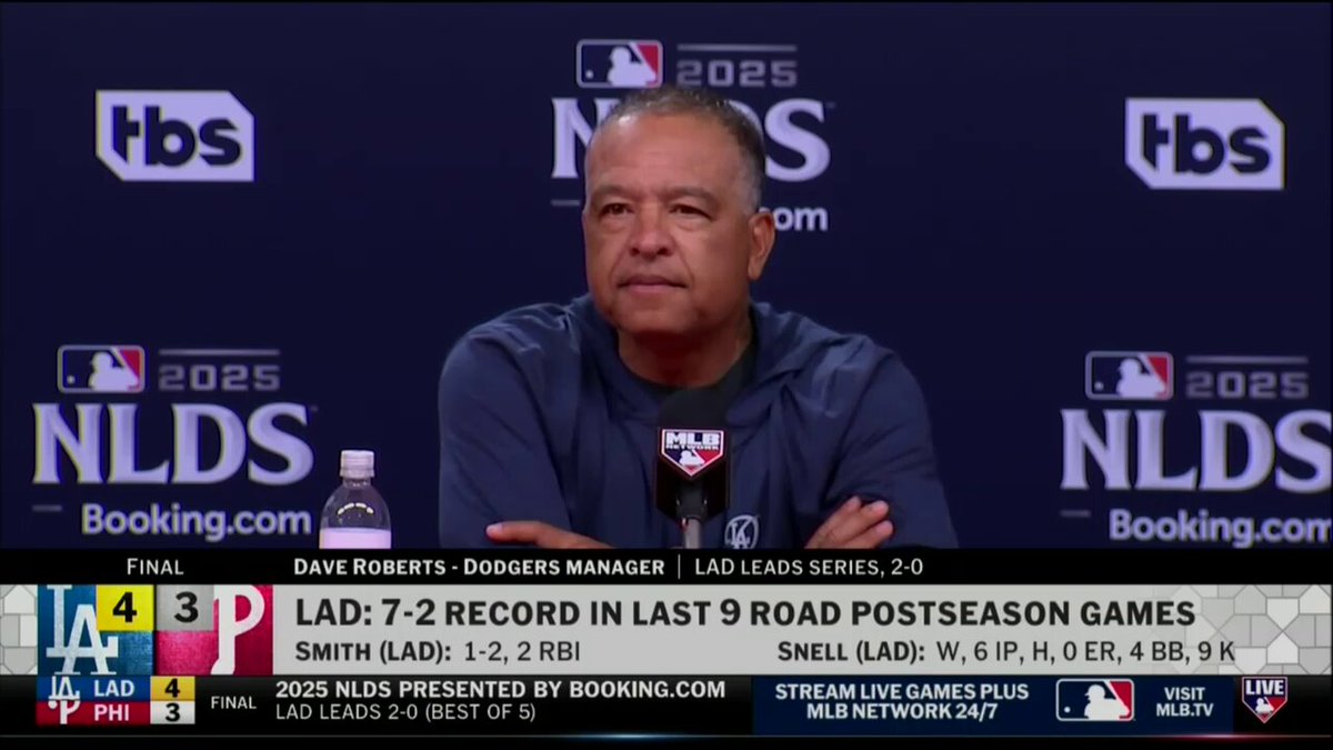 Dave Roberts on the Dodgers' wheel play in the 9th:

"Not once... We don't practice that play."  
