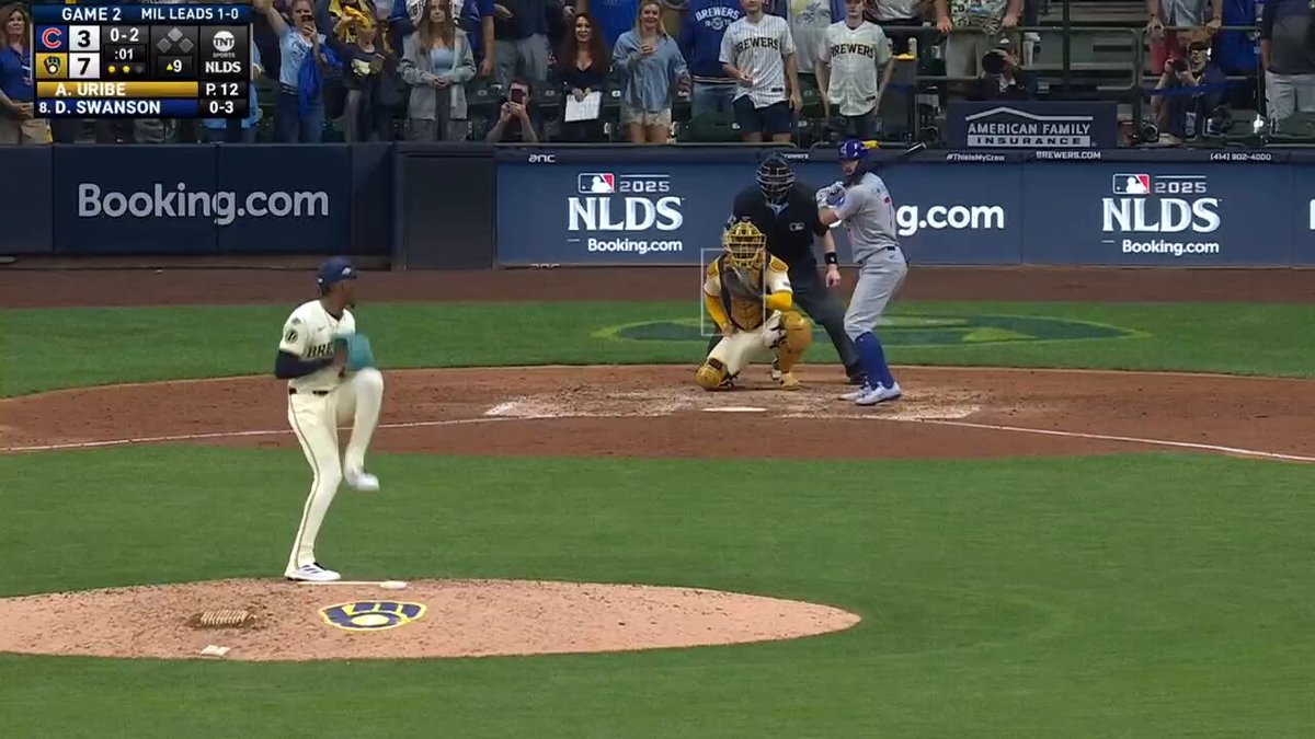 Abner Uribe strikes out the side and slams the door on Game 2! 