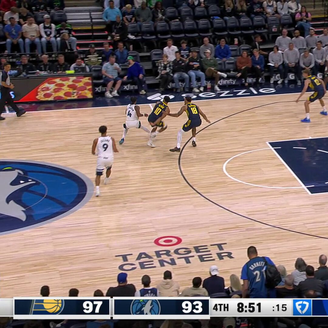 JOHNNY JUZANG IS ON FIRE.

He connects on his 6⃣th triple of the night as the Timberwolves are on a 22-2 run in the 4Q!  