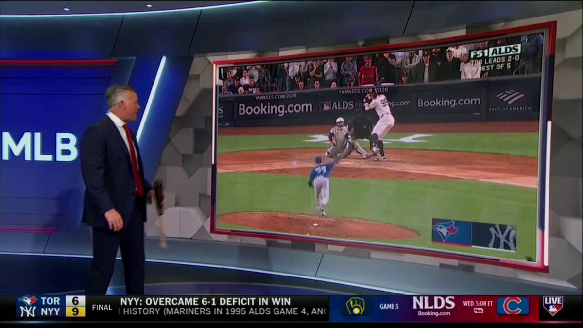.@TheMayorsOffice couldn't believe Aaron Judge kept this ball fair 🤯  