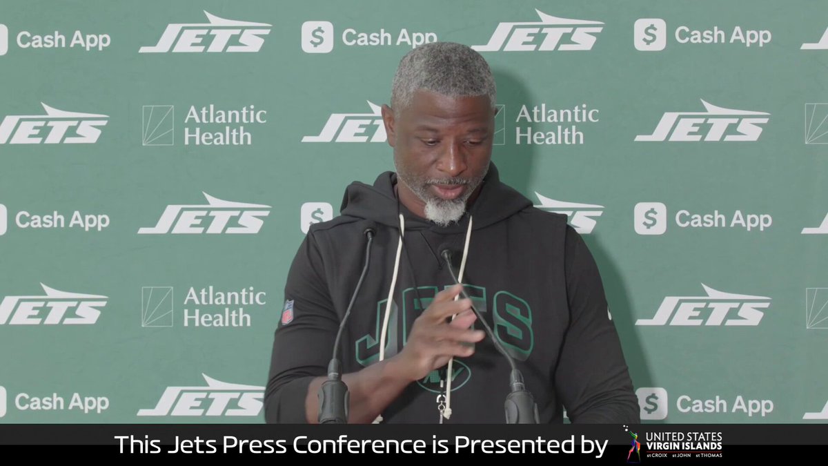#Jets CB Michael Carter (concussion), who didn’t make the trip to London, is most likely out for Sunday vs. the #Broncos, Aaron Glenn says. Allen Lazard (personal) also out.  
