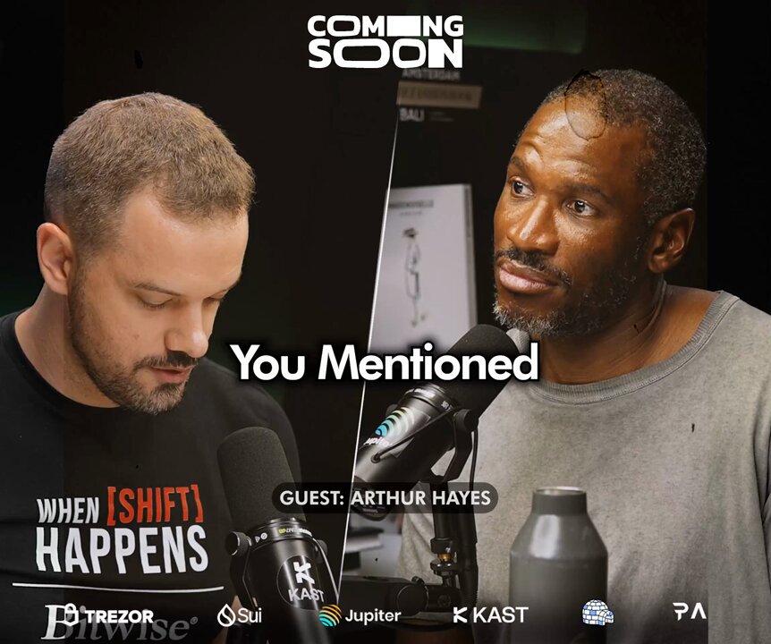 When Shift Happens 팟캐스트에서 Ether.fi에 대해 이야기하는 Arthur Hayes