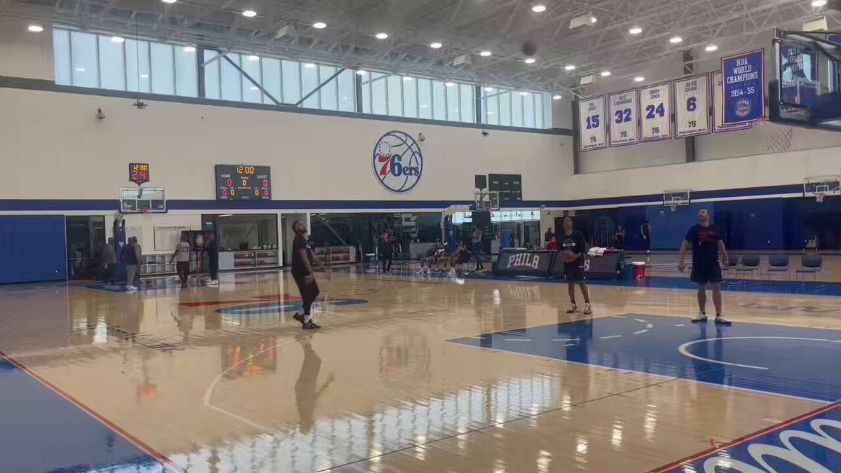 Back at it in practice today. Trendon Watford work today. #Sixers 