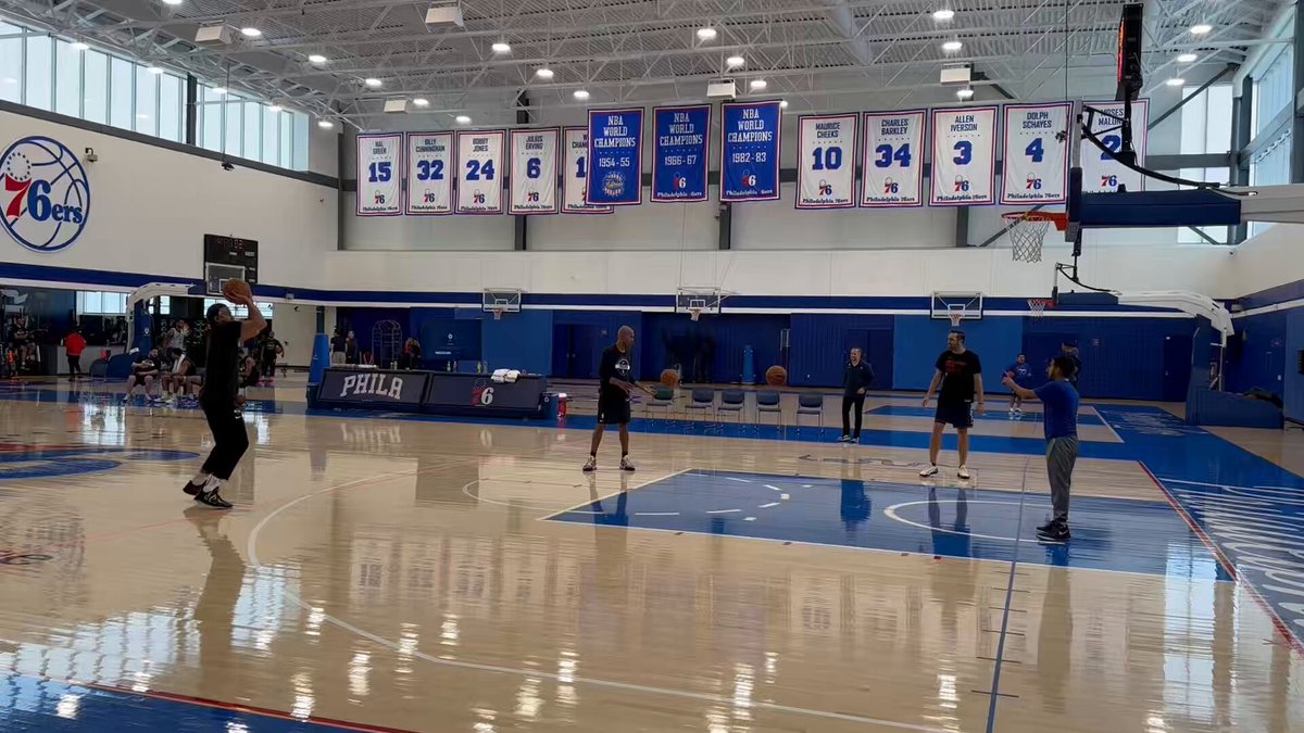 Watford back out on the floor after practice today 