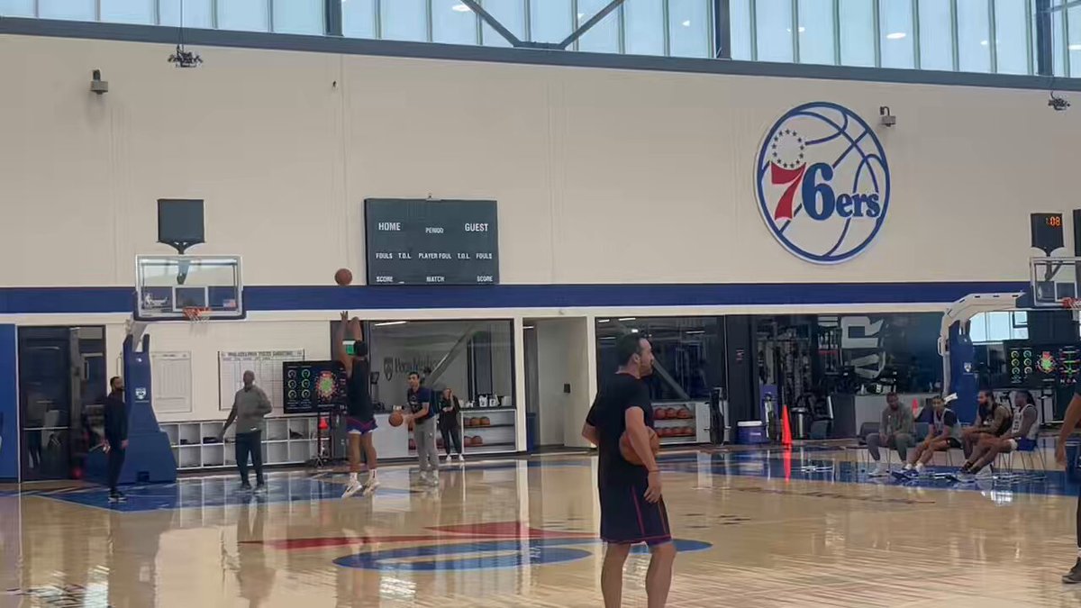 Some Quentin Grimes work after practice #Sixers 