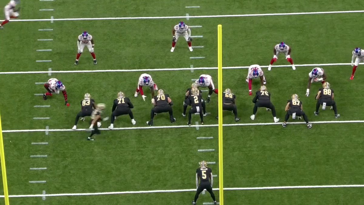 statistically, Kendre Miller has been one of the best backs in the league after contact this season

a big reason why Alvin Kamara's workload has dropped from 82% in Week 2 to 52% in Week 5 