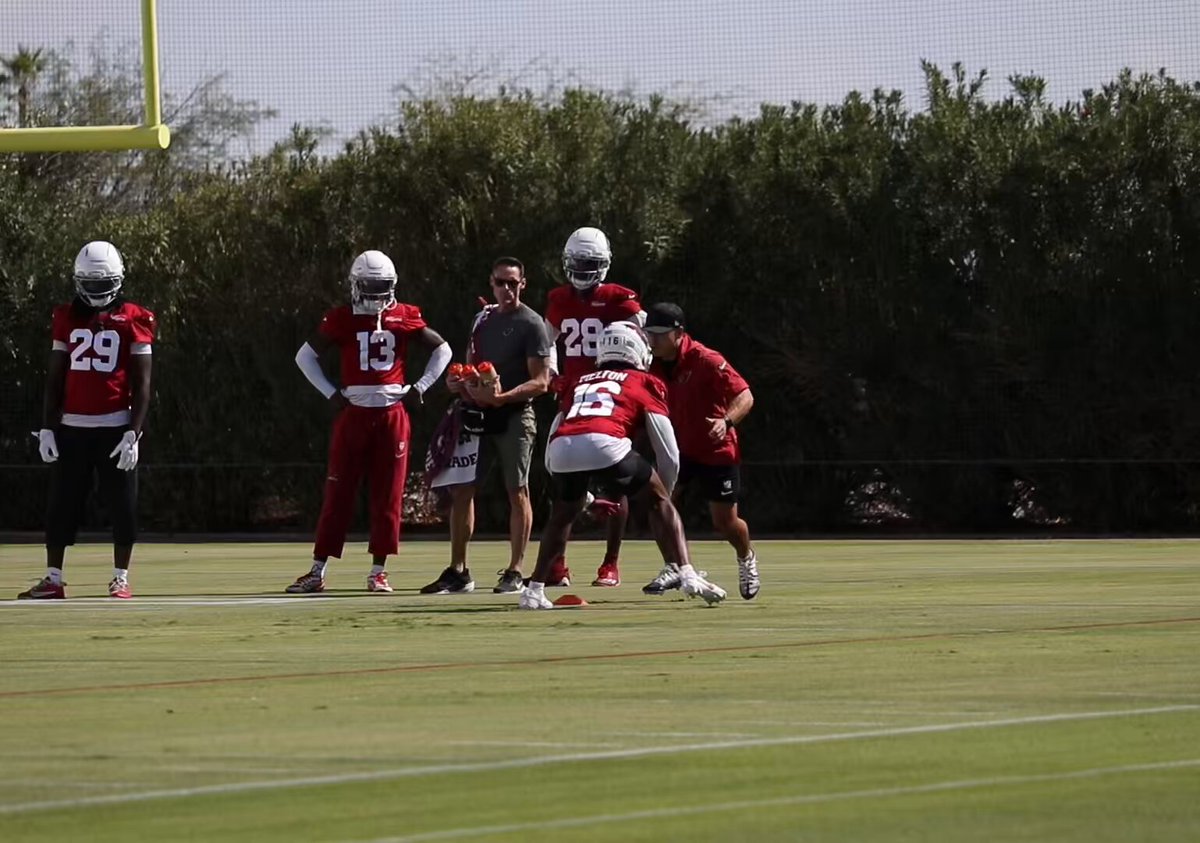 Cardinals CB Max Melton was back practicing during Wednesday’s open portion of work.

Same goes for Evan Brown and Cody Simon.

Kelvin Beachum with a vet day it appears. 
