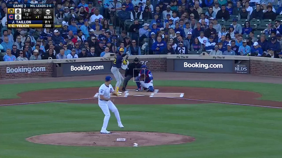 Yelich leadoff double ➡️ Sal sac fly for the lead

#MagicBrew 